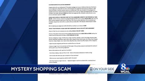 mystery shopper scams.